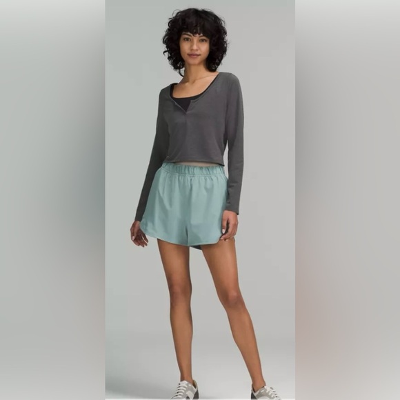 lululemon athletica Tops - Lululemon cropped Henley long sleeve new